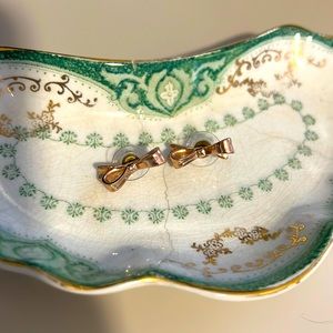 Kate Spade Bow Earrings in Rose Gold